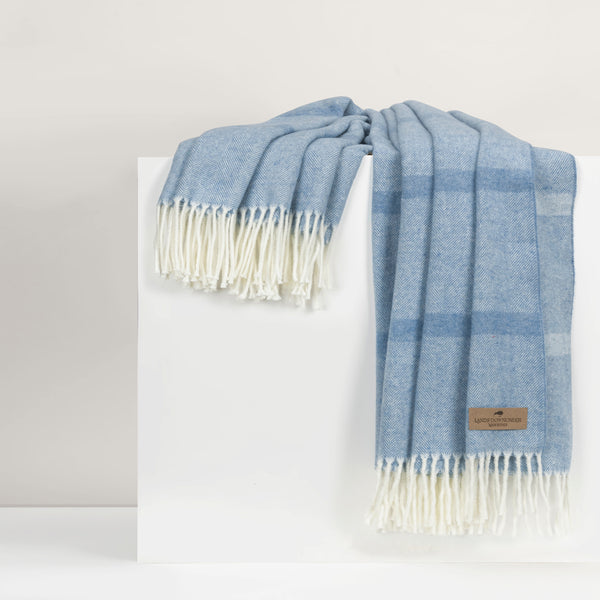 Land's Down Under Montauk Stripe Herringbone Throw