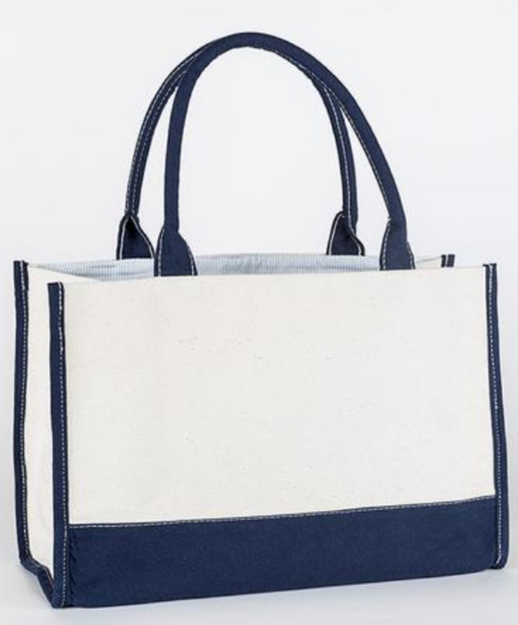 Gingham Box Tote