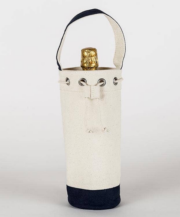 Single Wine Tote with Tie