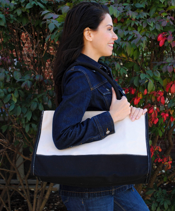 Gingham Box Tote