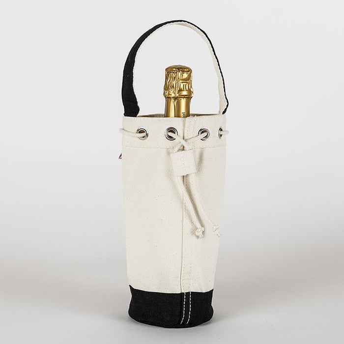 Single Wine Tote with Tie
