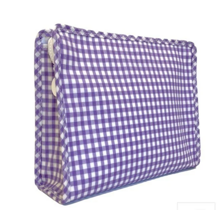 Large Gingham Cosmetic Pouch