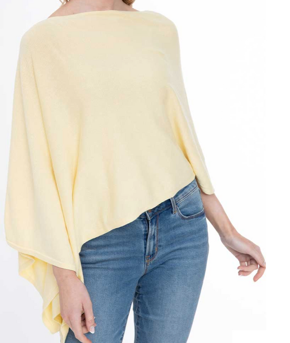 Cashmere Button Poncho