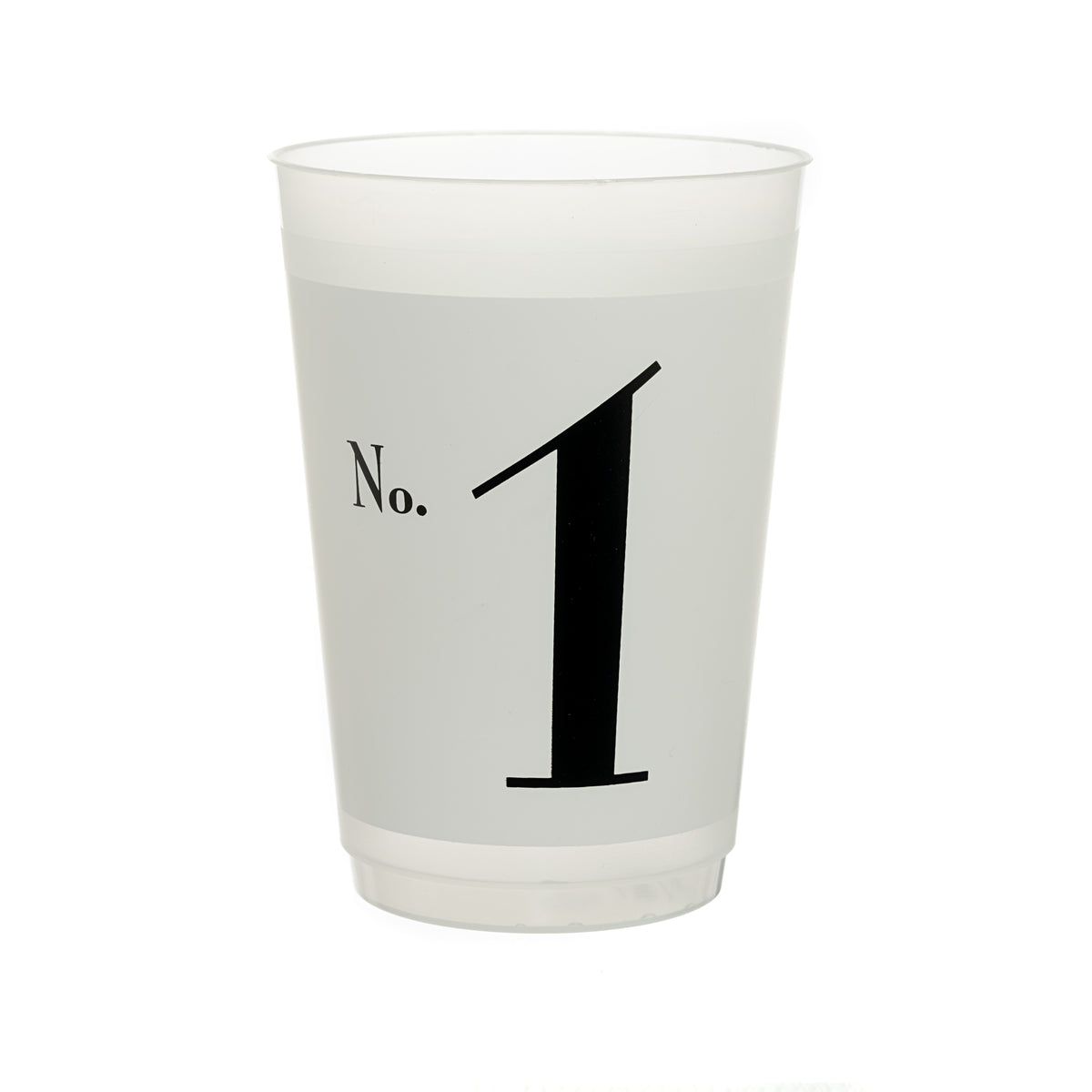 Design Your Own Big Number Clear Plastic Cups