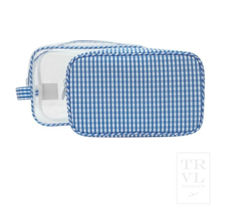 Duo Clear Gingham Cosmetic Pouches